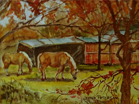 Horses Grazing